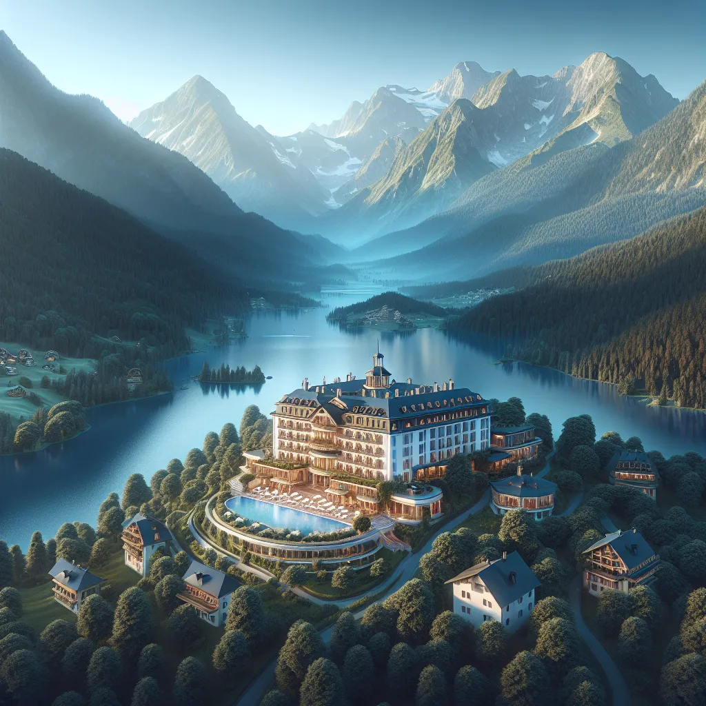 Luksusowy hotel w sercu górskiej przyrody